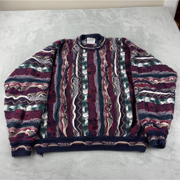 COOGI Other - COOGI Australia Knit Wool Sweater Navy Blue / Red Men’s Size L